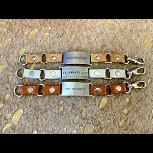 Set of 3 Cynthia H. Leather Bracelets